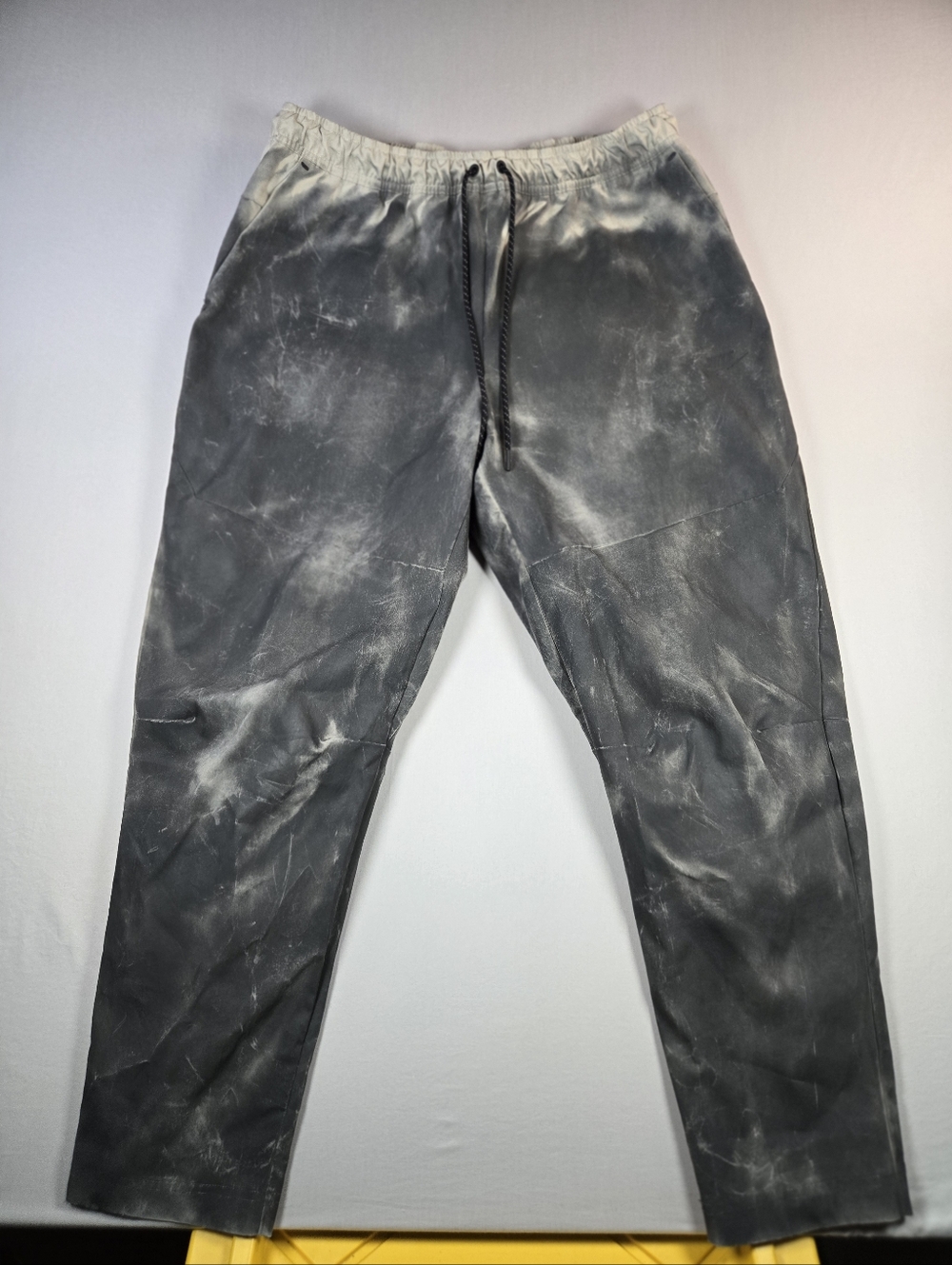Custom 1-of-1 Bleach Dyed Nike Tech Fleece Joggers XL